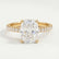 MACY - Elongated Cushion Lab Diamond 18k Yellow Gold Petite Shoulder Set