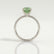 MACY - Emerald Green Lab Diamond Platinum 950 Micro Pavé Ring
