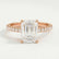 MACY - Emerald Lab Diamond & Diamond 18k Rose Gold Micro Pavé Ring