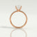 MACY - Emerald Lab Diamond & Diamond 18k Rose Gold Micro Pavé Ring