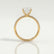 MACY - Emerald Lab Diamond & Diamond 18k Yellow Gold Micro Pavé Ring