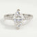 MACY - Marquise Lab Diamond 950 Platinum Petite Solitaire
