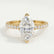 MACY - Marquise Lab Diamond 18k Yellow Gold Petite Solitaire
