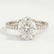 MACY - Oval Lab Diamond 18k White Gold Petite Pavé Shoulder Set