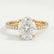 MACY - Oval Lab Diamond 18k Yellow Gold Petite Pavé Shoulder Set