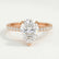 MACY - Pear Lab Diamond 18k Rose Gold Petite Solitaire