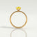 MACY - Pear Yellow Lab Diamond 18k Yellow Gold Petite Solitaire