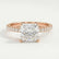 MACY - Princess Lab Diamond 18k Rose Gold Petite Solitaire