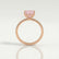 MACY - Princess Pink Lab Diamond 18k Rose Gold Petite Solitaire