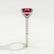 Macy princess ruby and diamond pavé shoulder set ring – view 3