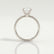 MACY - Round Lab Diamond 18k White Gold Petite Pavé Shoulder Set Ring