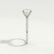 MACY - Round Lab Diamond 18k White Gold Petite Pavé Shoulder Set Ring