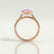 MARGOT - Oval Pink Lab Diamond 18k Rose Gold Bezel Solitaire