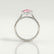 MARGOT - Oval Pink Lab Diamond Platinum Bezel Solitaire