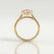MARGOT - Oval Pink Lab Diamond 18k Yellow Gold Bezel Solitaire