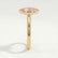 MARGOT - Oval Pink Lab Diamond 18k Yellow Gold Bezel Solitaire
