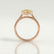 MARGOT - Oval Yellow Lab Diamond 18k Rose Gold Bezel Solitaire
