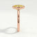 MARGOT - Oval Yellow Lab Diamond 18k Rose Gold Bezel Solitaire