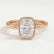 MARGOT - Elongated Cushion Lab Diamond 18k Rose Gold Bezel Solitaire