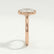 MARGOT - Elongated Cushion Lab Diamond 18k Rose Gold Bezel Solitaire