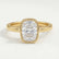 MARGOT - Elongated Cushion Lab Diamond 18k Yellow Gold Bezel Solitaire