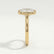 MARGOT - Elongated Cushion Lab Diamond 18k Yellow Gold Bezel Solitaire