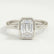 MARGOT - Emerald Lab Diamond Platinum Bezel Solitaire