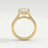 MARGOT - Emerald Lab Diamond 18k Yellow Gold Bezel Solitaire