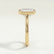 MARGOT - Emerald Lab Diamond 18k Yellow Gold Bezel Solitaire