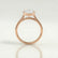 MARGOT - Marquise Lab Diamond 18k Rose Gold Bezel Solitaire