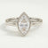 MARGOT - Marquise Lab Diamond 950 Platinum Bezel Solitaire