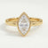 MARGOT - Marquise Lab Diamond 18k Yellow Gold Bezel Solitaire