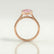 MARGOT - Marquise Pink Lab Diamond 18k Rose Gold Bezel Solitaire
