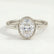 MARGOT - Oval Lab Diamond 18k White Gold Bezel Solitaire