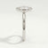MARGOT - Oval Lab Diamond 18k White Gold Bezel Solitaire