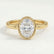 MARGOT - Oval Lab Diamond 18k Yellow Gold Bezel Solitaire