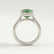 MARGOT - Radiant Green Lab Diamond 18k White Gold Bezel Solitaire