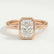 MARGOT - Radiant Lab Diamond 18k Rose Gold Bezel Solitaire