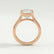 MARGOT - Radiant Lab Diamond 18k Rose Gold Bezel Solitaire