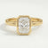 MARGOT - Radiant Lab Diamond 18k Yellow Gold Bezel Solitaire