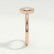 MARGOT - Round Lab Diamond 18k Rose Gold Bezel Solitaire