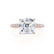 MACY - Asscher Lab Diamond 18k Rose Gold Petite Solitaire