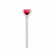 MACY - Emerald Ruby 950 Platinum Petite Pavé Shoulder Set Ring