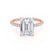 MACY - Emerald Natural Diamond 18k Rose Gold Micro Pavé Ring Engagement Ring Lily Arkwright