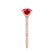 MACY - Elongated Cushion Ruby 18k Rose Gold Petite Pavé Shoulder Set Ring