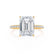 MACY - Emerald Natural Diamond 18k Yellow Gold Micro Pavé Ring Engagement Ring Lily Arkwright