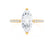 MACY - Marquise Lab Diamond 18k Yellow Gold Petite Solitaire