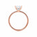 MACY - Princess Lab Diamond 18k Rose Gold Petite Solitaire