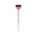 MACY - Princess Ruby 950 Platinum Petite Pavé Shoulder Set Ring