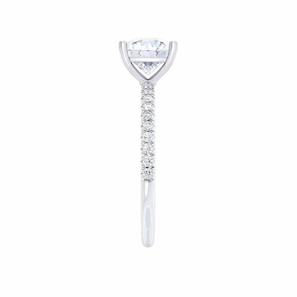 MACY - Princess Lab Diamond 950 Platinum Petite Solitaire